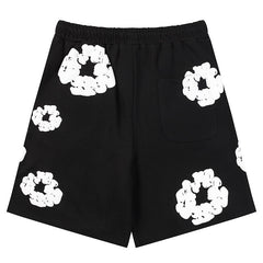 Denim Tears Cotton Wreath Sweat Shorts Black