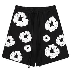 Denim Tears Cotton Wreath Sweat Shorts Black