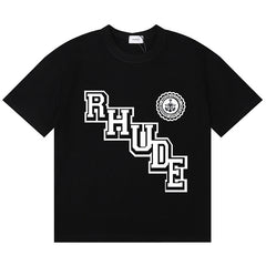 RHUDE Collegiate Crest Printed T-Shirt