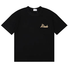 RHUDE Authorized Slogan Letters Printed T-Shirt