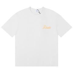 RHUDE Authorized Slogan Letters Printed T-Shirt