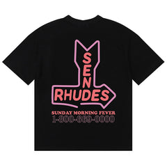 RHUDE Sunday Morning Fever Printed T-Shirt