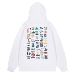 Off White Logo Drawstring Hoodie