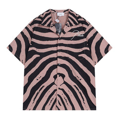 Rhude Zebra Silk Shirts