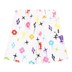 Purple Brand monogram-print Shorts