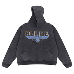 RHUDE Ranch Logo-Print Cotton Hoodie