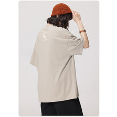 RS Foam print American retro style men's T-shirt