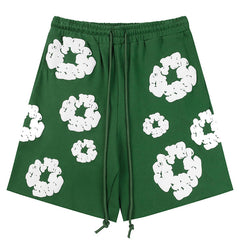 Denim Tears Cotton Wreath Sweat Shorts Green