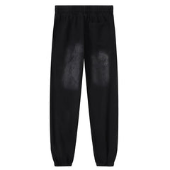 Hellstar Fire Black Closed Elastic Bottom sweatpants