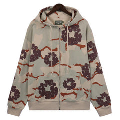 Denim Tears Cotton Wreath Camouflage Zipper Hoodie