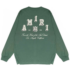 Amiri Logo Print Long Sleeve T-Shirts