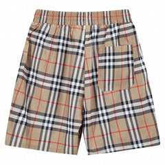 Burberry Check-print tech board shorts