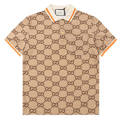 Gucci GG cotton silk polo shirt