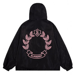 Burberry Print Hooded Windbreaker Jacket Oversize