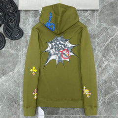 Chrome Hearts Graffiti Spider Cross Sanskrit Hoodie