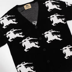 Burberry Ekd Cotton Silk Cardigan Sweater