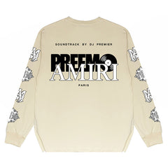 Amiri Letter Print Long Sleeve T-Shirts