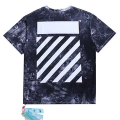 OFF WHITE Tie-dye Solid Arrows crewneck pullover T-shirts