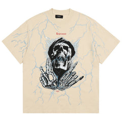REPRESENT Lightning Skull T-Shirt