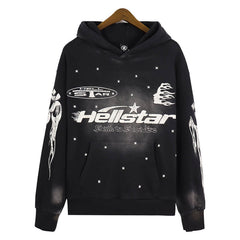 Hellstar Racer Hoodie Vintage Black