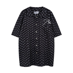 RHUDE Letter Logo Shirt