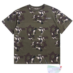 OFF WHITE Tie-dye Panda Arrows crewneck pullover T-shirts