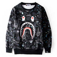 BAPE Mix Camo Shark Crazy Sweatshirt