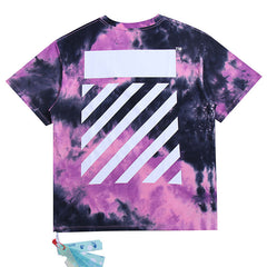 OFF WHITE Tie-dye Solid Arrows crewneck pullover T-shirts