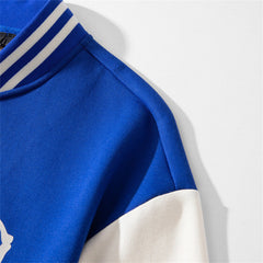 Drew House Baseball Jacket-Blue