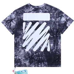OFF WHITE Tie-dye Solid Arrows crewneck pullover T-shirts