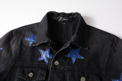 AMIRI Star-Patch Detail Denim Jacket #453